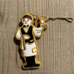 Adorno de molino de viento hecho a mano bordado con cuentas de acero inoxidable chapado en oro árbol de Navidad colgante vacaciones temporada decoración del hogar - Product Image 6