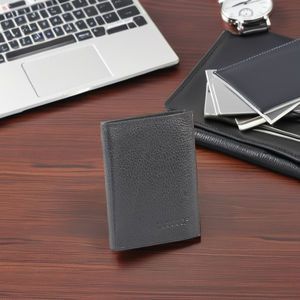 Nueva Cartera Unisex Larga de Estilo Simple para Negocios, Hecha a Mano con Cuero de Grano Completo, Cierre Abierto y Forro de Satén - Product Image 6