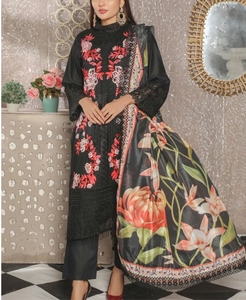 <b>Women</b> Red Rayon Digital Print Embroidered <b>Kurta</b> Set Knee Length Indian Pakistani Traditional Casual Wear - Product Image 6