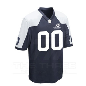 Maillot de football américain personnalisé haut de gamme pour équipes sportives, manches courtes, écologique, respirant, anti-humidité, unisexe - Prix - Product Image 4