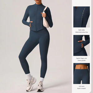 Conjunto Deportivo de Yoga para Mujer, Ropa Deportiva de Tela Flexible y Cómoda para Entrenamiento Físico y Ejercicio - Product Image 5
