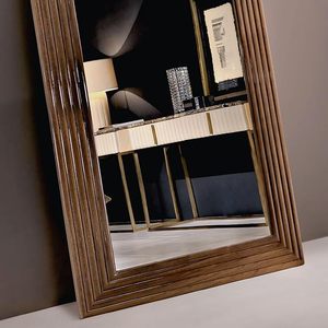 Miroir mural pleine longueur réglable avec cadre en bois moderne pour chambre à coucher ou coiffeuse, aucune électricité requise - Product Image 2