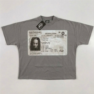 Camiseta de algodón con cuello redondo estilo HipHop de verano Y2K, elementos de moda urbana, camiseta holgada de manga corta para parejas - Product Image 5