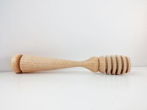 Cuillère à miel en bois écologique pour servir le miel, le sirop et décorer les desserts - Product Image 1