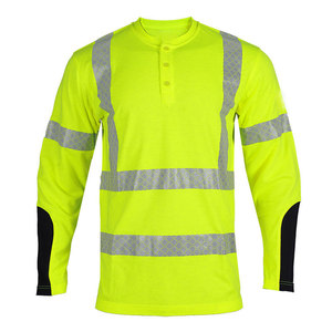 High Quality OEM Wholesale UL Certified Hi-Vis Modacrylic Safety Work Shirt with Reflective <b>Strips</b> Made In Pakistan - Product Image 1