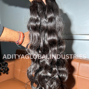 Extensiones y pelucas de cabello indio virgen crudo de moda de nuevo diseño suave y suave con hermosos rizos naturales estilo ondulado - Product Image 5