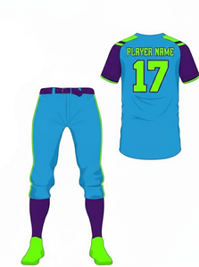 Uniforme de Béisbol Personalizado al por Mayor 2026, 100% Poliéster, Transpirable, de Secado Rápido, Ropa Deportiva con Estampado para Hombre, Jersey y Pantalones Sublimados - Product Image 3
