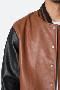 <b>Men's</b> Letterman Varsity <b>Jacket</b> Custom <b>Baseball</b> College <b>Jacket</b> Wool Body Leather Sleeves OEM ODM Wholesale Manufacturer - Product Image 6