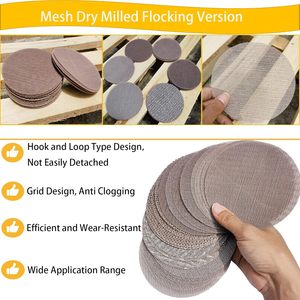 연마제 먼지없는 후크 & 루프 유리 섬유 메쉬 사포 OEM 지원 Jaze 하드웨어 멀티 그릿 (40-2000) 샌딩 디스크 도구 - Product Image 6