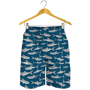 Shorts de bain imprimés 3D avec motif de requins de dessin animé pour hommes, shorts de plage mignons à motifs d'animaux pour enfants, shorts de bain à séchage rapide pour l'été, shorts de surf - Product Image 5