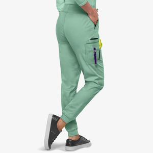 High Quality Women's Medical Uniforms Comfortable Knitted Polyester/Cotton Quick Dry Breathable <b>Scrub</b> <b>Sets</b> for Nurses Clinics - Product Image 3