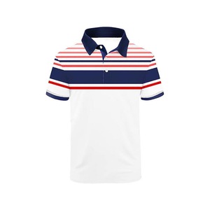Polo pour homme, coupe ajustée, manches courtes, t-shirt imprimé par sublimation, tissu en microfibre, 100 % coton, confortable - Product Image 6