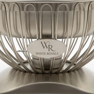 Premium Royal Style Round Chafing Dish Luxury Brushed Polished <b>Buffet</b> Set Food <b>Warmer</b> with Stand for Middle East Hotel Equipment - Product Image 2