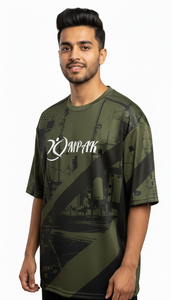 Camiseta Extra Grande para Hombre, Sublimada, Estilo Urbano, Casual, Holgada, para Uso Diario - Product Image 5