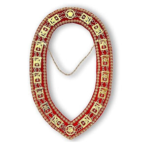 MASONIC LODGE CHAIN <b>COLLAR</b> WITH FREE SENIOR WARDEN OFFICER JEWEL - Product Image 4