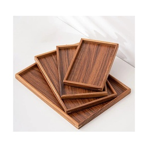 Bandeja de Madera Multiusos para Servir Desayuno, Café, Té, Mesa de Comedor, Cocina, Sala de Estar, Hogar y Oficina - Product Image 6