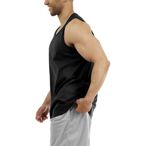 T-shirts sans manches pour hommes, style haut de gamme, coton et polyester, prix de gros abordable, lavables - Product Image 3