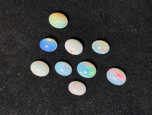 Opale d'Éthiopie naturelle, forme ovale, pierres précieuses multicolores, certifiées IGI, de haute qualité, pour la fabrication de bijoux, bagues, pendentifs - Product Image 4