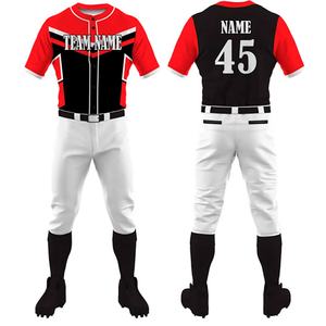 Conjunto de uniformes de béisbol personalizados, camisetas y pantalones de equipo al por mayor, ropa deportiva de poliéster transpirable, camisetas de béisbol sublimadas personalizadas - Product Image 1