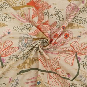 Premium position print with embroidery fabric is a modern textile designed for stylish fashion and <b>garment</b> collections This fabr - Product Image 1
