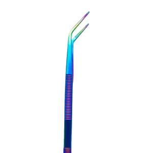 Pinzas con Recubrimiento de Titanio para Emplatado de Chef, Herramienta Útil para Emplatado de Arcoíris, Punta Fina Angulada, Herramienta de Precisión para Estilizar Alimentos - Product Image 5