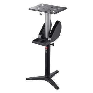 Supporto a piedistallo regolabile in altezza 12x10 pollici per smerigliatrice da banco, piastra di montaggio a pavimento con morsetto a 5 livelli di regolazione dell'altezza - Product Image 1
