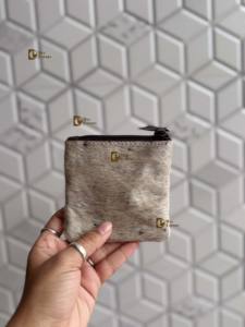 Monedero de piel de vaca con pelo en piel de vaca, bolso de mano de cuero con estilo, bolso de mano de cuero de estilo occidental - Product Image 3