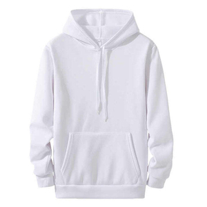 เสื้อฮู้ดผู้ชาย ผ้าฝ้ายฟลีซ 100% เนื้อหนานุ่ม อุ่นสบาย เหมาะสำหรับฤดูหนาว สไตล์สตรีทแวร์ มีกระเป๋าจิงโจ้ - Product Image 3