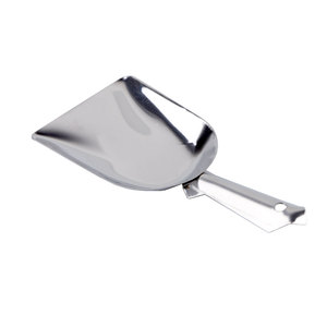 Pelle à farine, céréales et bonbons professionnelle en acier inoxydable, carrée et plate, robuste, écologique, compatible lave-vaisselle - Product Image 1