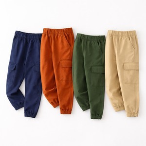 Boys Multi Pocket Cargo Pants Casual Denim <b>Trousers</b> <b>Kids</b> Cool Streetwear French Terry Acid Wash Pocket Long <b>Work</b> Pants for Boys - Product Image 1