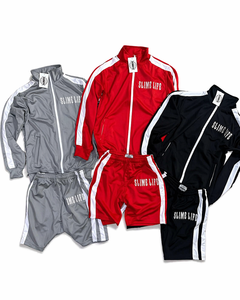 Conjunto Deportivo para Hombre, Chaqueta con Cremallera y Pantalones Cortos, Ropa Deportiva de Verano, Traje Atlético para Gimnasio, Conjunto Informal para Entrenamiento - Product Image 1