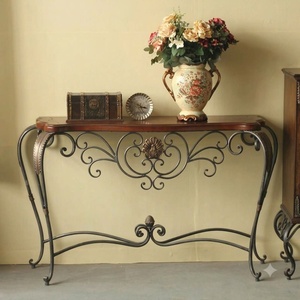 Mesa de Patio y Jardín de Hierro Forjado a Mano, Estilo Europeo de Lujo, Ecológica, Marca KHP, Resistente a la Intemperie, Metal Personalizado - Product Image 3