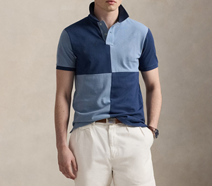 Men's Color Blocked for <b>Shirt</b> Short Sleeve Regular Fit Knitted Contrast Trim Front Quick Dry Casual Streetwear <b>Patchwork</b> Design - Product Image 1