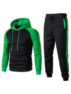 Conjunto Deportivo de Sudadera con Capucha y Pantalones Jogger para Hombre, Estilo Urbano, con Bolsillo Canguro, para Invierno, Gimnasio y Deportes, 100% Algodón, Venta al Por Mayor - Product Image 4