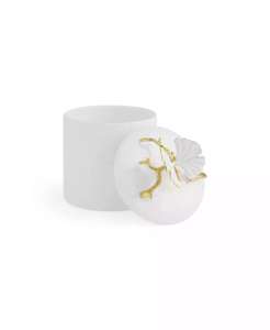 Mariposa Ginkgo Oro Extra Pequeño Porcelana Bote | Michael Aram - Product Image 3