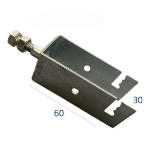 Soporte para Panel Solar VNTECH GLOBAL Pat U 30x60 de Acero Inoxidable SUS304 Anodizado de Alta Resistencia con Múltiples Orificios - Product Image 1