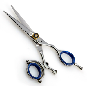 Ciseaux de barbier professionnels à lame droite VG10 en acier inoxydable, tranchants, pour droitiers, manche moyen, 5,5 pouces - Product Image 4