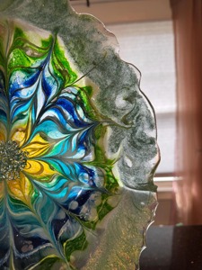 Tazón de Resina Artístico Moderno Hecho a Mano con Patrón Decorativo, Apto para Alimentos, Decoración de Hogar de Lujo, Superficie Interior Lisa, Bajo Costo - Product Image 6