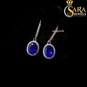 Pendientes de Plata 925 con Moissanita de Alta Demanda, Corte Ovalado, Baño de Rodio, Joyería Clásica de Boda para Mujer de Proveedor Indio - Product Image 2