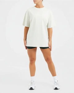 Camisetas de Verano de Manga Corta para Mujer, Cuello Redondo, Tejidas, Casuales, de Secado Rápido, Transpirables, para Fitness, Moda, Precio al por Mayor de Alta Calidad - Product Image 4
