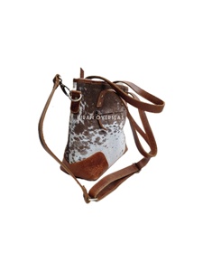 Bolso de cuero de vaca hecho a mano Hairon estilo occidental bandolera correa de hombro de cuero genuino de moda para cinturones de cuero genuino - Product Image 3