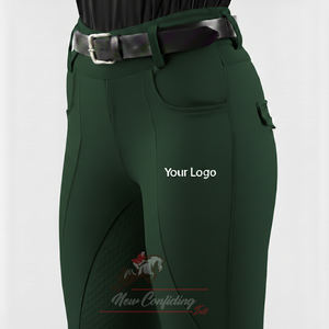 Leggings de equitación premium al por mayor con silicona en toda la asiento, leggings de equitación para mujer, suministro de fábrica ecuestre - Product Image 1