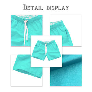 Pantalones Cortos Casuales Personalizados para Hombre, 100% Algodón, con Cordón y Cintura Elástica, para Playa, Gimnasio, Correr, Proveedor Mayorista OEM - Product Image 3