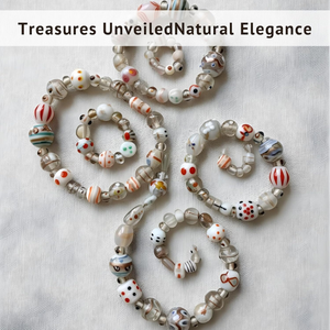 Cuentas Sueltas de Vidrio Lampwork Blanco Hechas a Mano, Tamaños Variados, Formas Múltiples, Separadores Decorativos, Hilo de 8 Pulgadas de Largo para Manualidades con Cuentas - Product Image 2