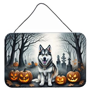 New Multicolor Aluminum Metal <b>Sign</b> Alaskan Malamute Spooky Halloween Wall Door Hanging Prints Kitchen Wall Bar <b>Bathroom</b> Plaque - Product Image 1