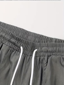 <b>Men's</b> Cotton Blend <b>Overalls</b> Classic Utility Pants Elastic Waist Anti-Wrinkle Breathable <b>for</b> Summer Everyday Casual Outdoor - Product Image 4