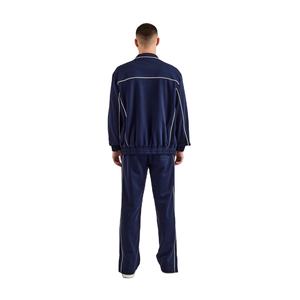 Chándal con cremallera reflectante de nailon atlético de fabricante de ropa de calle al por mayor, chaqueta de hombre con ribetes, chándal cortavientos para hombre - Product Image 6