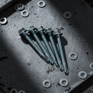 Vis autoperceuses à tête hexagonale (métriques/pouces) en acier au carbone zingué/galvanisé classe 8, haute résistance, résistantes à la corrosion - Product Image 1