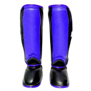 <b>Shin</b> <b>Guard</b> Pads MMA Leg Foot <b>Guards</b> Leather Professional Protection Custom Logo Wholesale Martial Arts Kick - Product Image 6