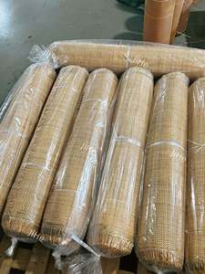 Natürliche Handgefertigte Rattan-Geflechtrolle Flachgewebte Matte für Möbel Heimdekoration DIY 99 Gold Data Catarina - Product Image 6